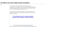Desktop Screenshot of maltzfoundation.org